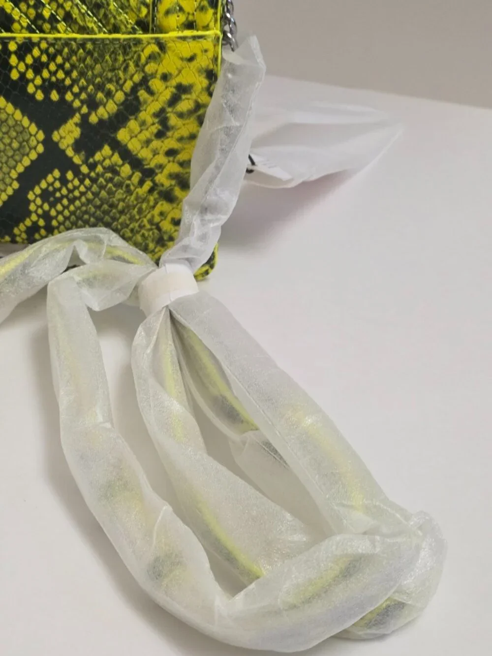 REBECCA MINKOFF Chevron Quilted Snake Print Crossbody Bag